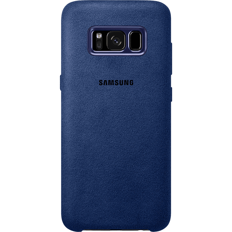 Coque rigide Samsung EF-XG955AL en Alcantara bleu pour Galaxy S8 + G95