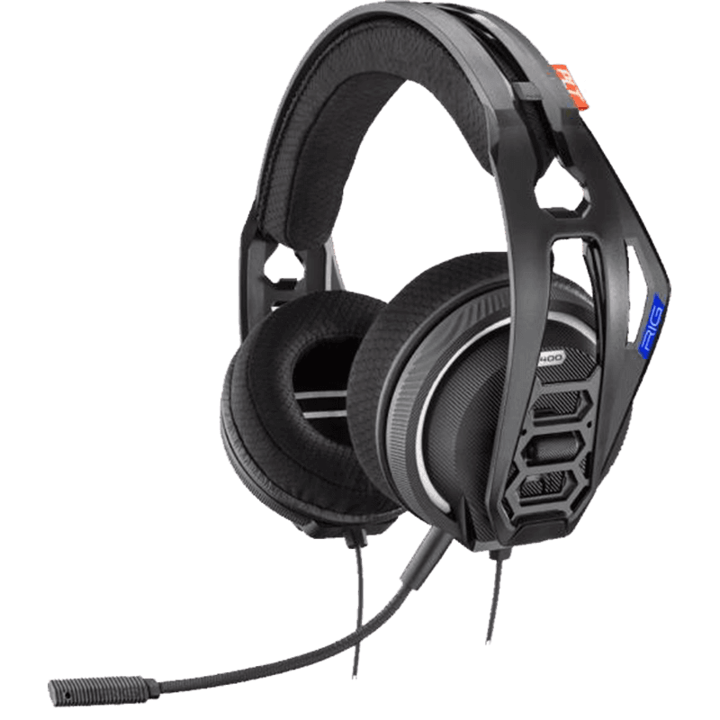 Poly RIG 400HS Casque Avec fil Arceau Jouer Noir, Bleu