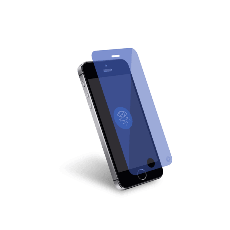 Protège écran iPhone 5/5S/SE Plat Anti Lumière Bleue - Garanti à vie F