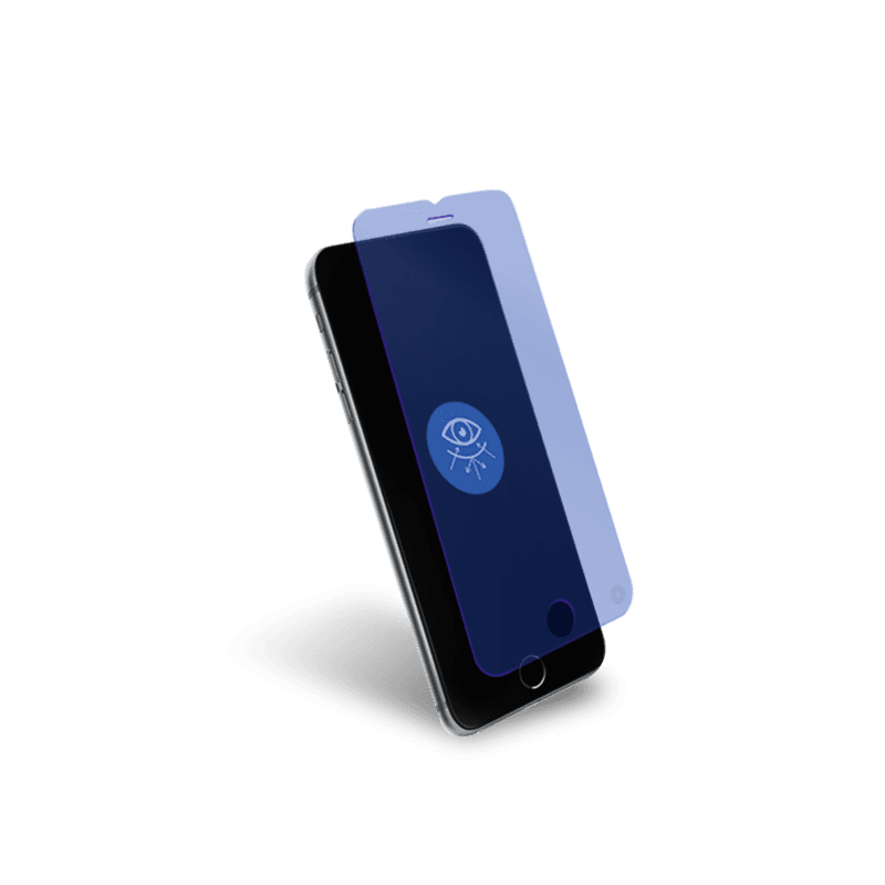 Protège écran iPhone 6/7/8 Plus Plat Anti Lumière Bleue - Garanti à vi