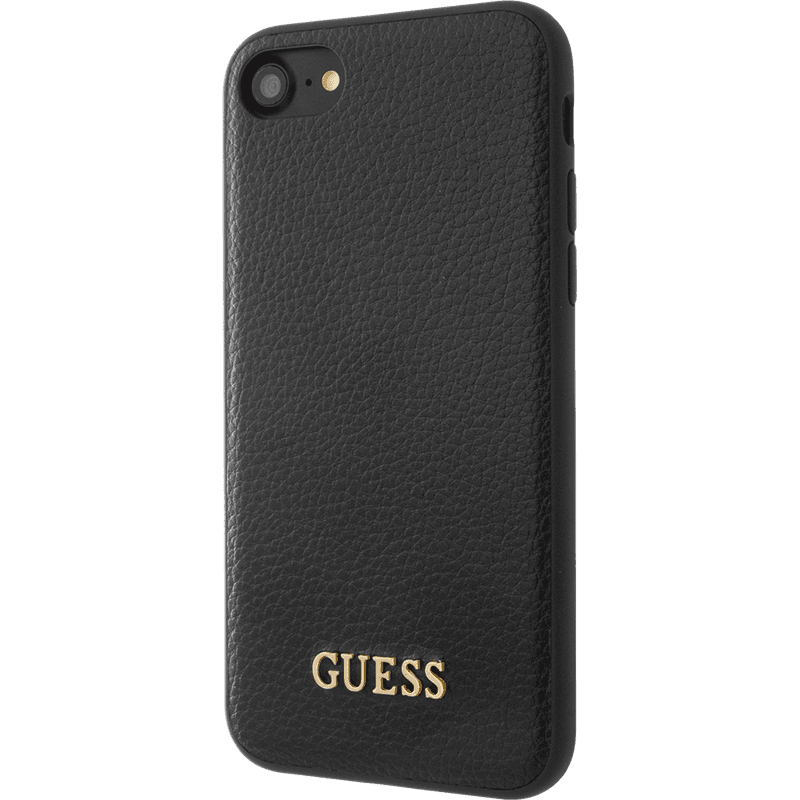 Coque rigide Guess Iridescent noire pour iPhone 6/6S/7/8