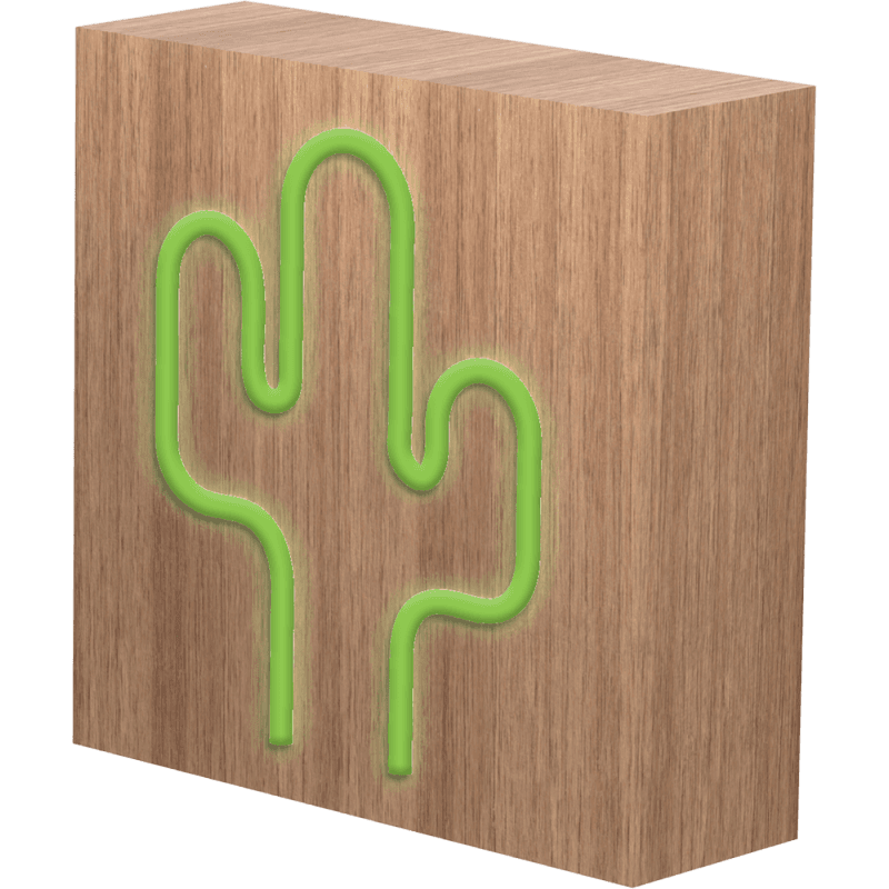 Enceinte Bluetooth® Néon Lumineuse L + Charge induction Cactus ColorLi