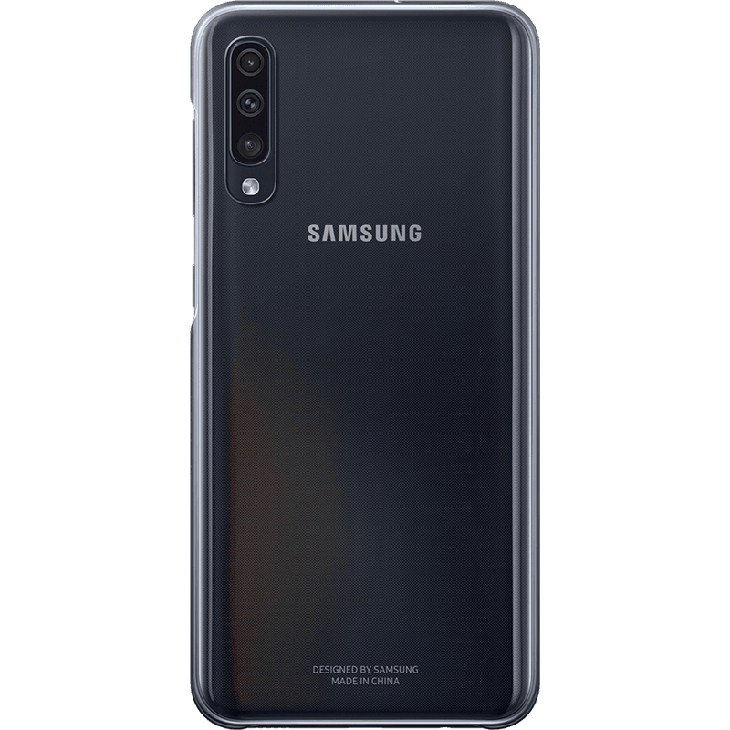 Coque rigide noire et transparente Evolution Samsung pour Galaxy A50 A