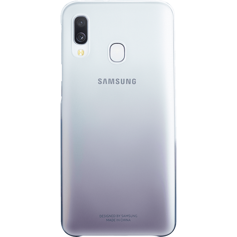 Coque rigide dégradée grise et transparente Evolution Samsung pour Gal