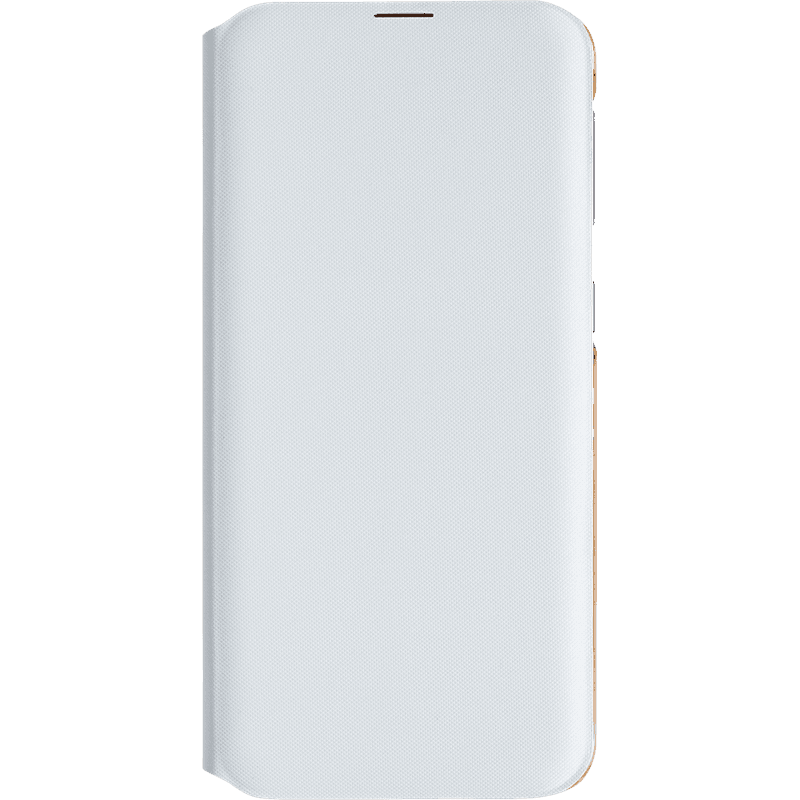 Folio Flip Wallet Cover Blanc pour Samsung G A20e Samsung