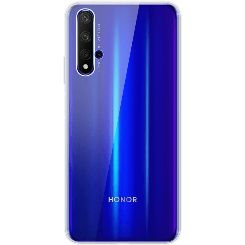 Coque semi-rigide transparente ultra fine pour Honor 20