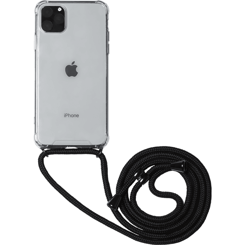 Coque rigide transparente à bandoulière amovible pour iPhone 11 Pro Ma