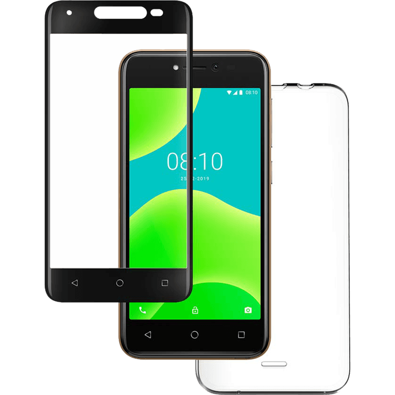 Pack Coque souple Transparente + Protège-écran 2.5D en Verre trempé po