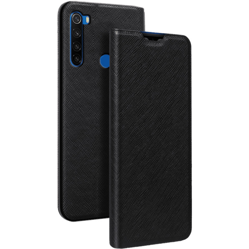 Etui Folio Xiaomi Redmi Note 8T Noir - Porte-carte intégré Bigben