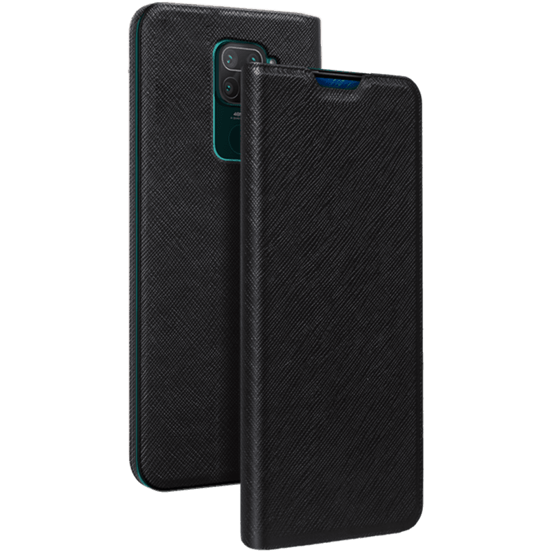 Etui Folio Xiaomi Redmi Note 9 Noir - Porte-carte intégré Bigben