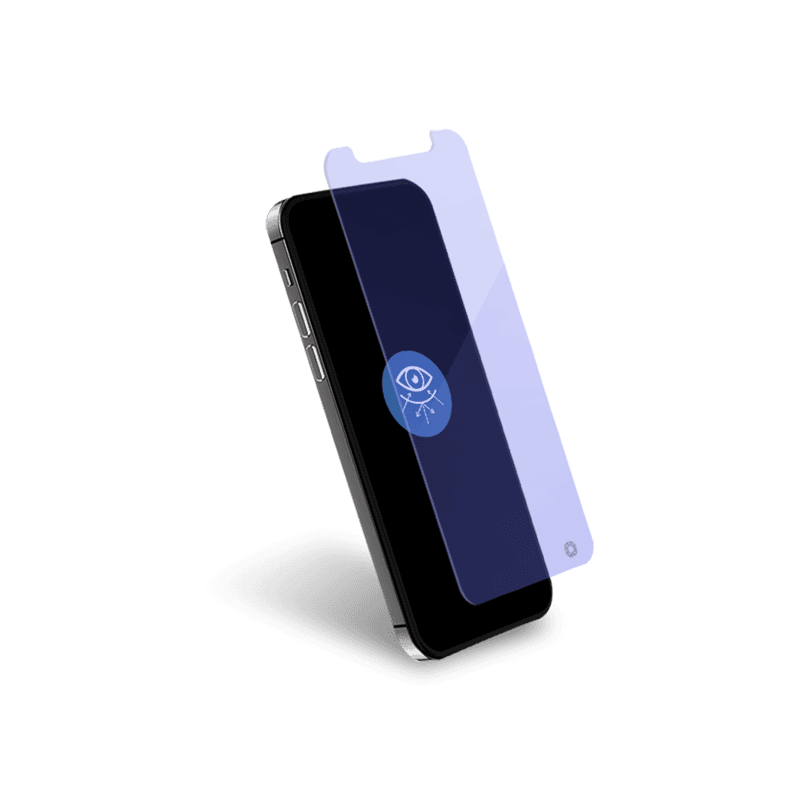 Protège écran iPhone 12 Pro Max Plat Anti Lumière Bleue - Garanti à vi