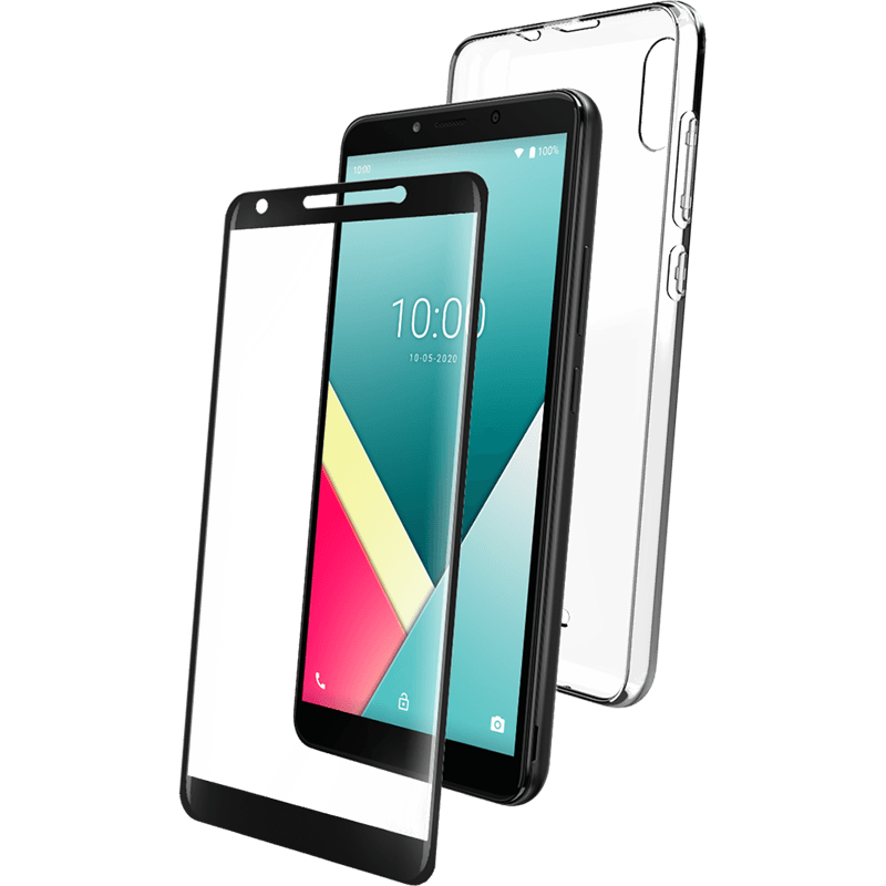 Pack Coque souple Transparente + Protège-écran 2.5D en Verre trempé po