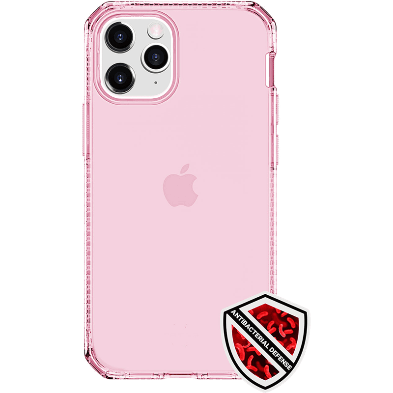 Coque Renforcée iPhone 12 / 12 Pro Spectrum Clear Rose Itskins