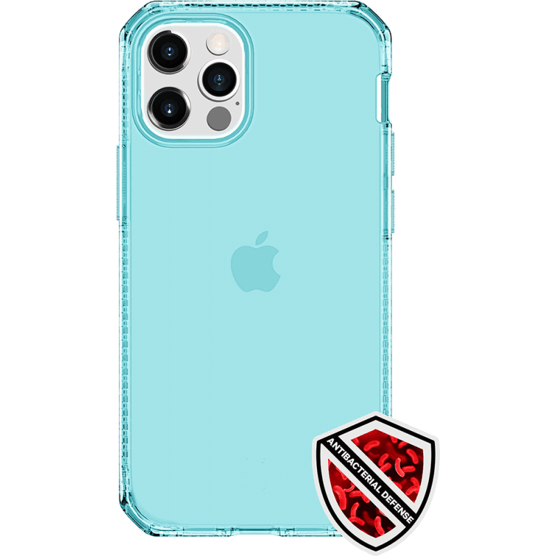 Coque Renforcée iPhone 12 Pro Max Spectrum Clear Bleue Itskins