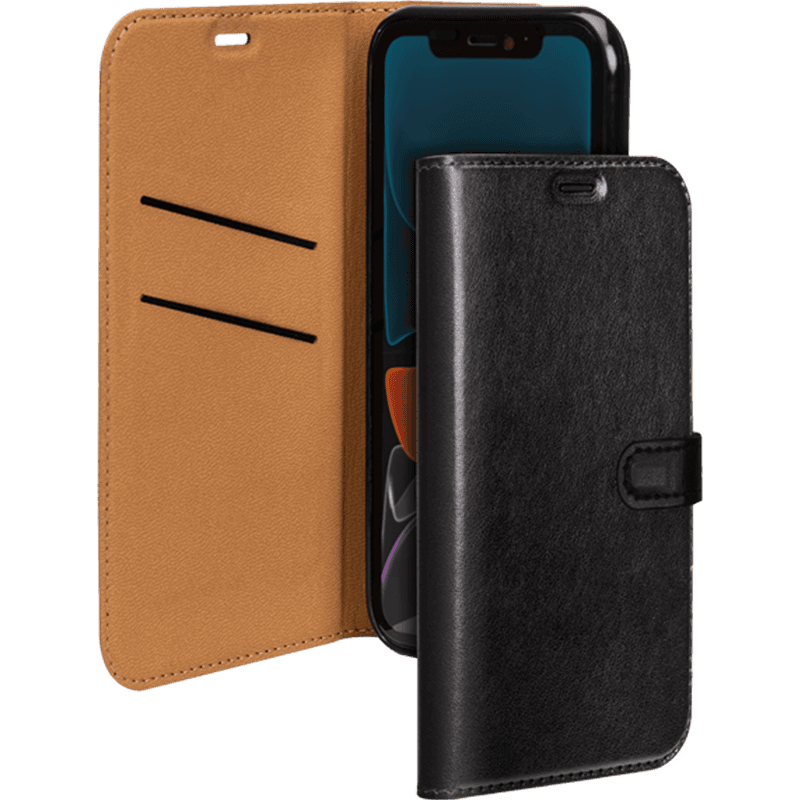 Etui Folio Wallet iPhone 12 Pro Max Noir - Fermeture avec languette ai