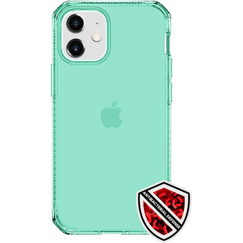 Coque Renforcée iPhone 12 mini Spectrum Clear Verte Itskins