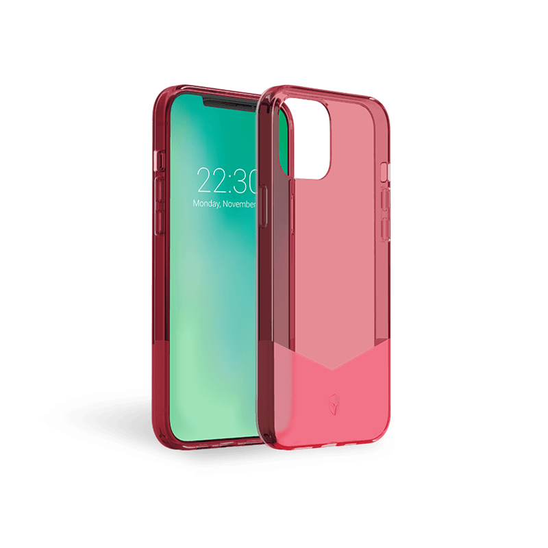 Coque Renforcée iPhone 12 Pro Max PURE Rouge - Garantie à vie Force Ca