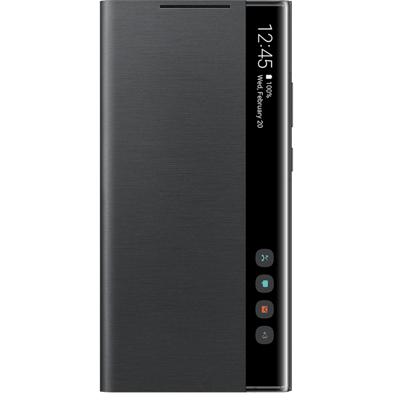 Folio Clear View Cover Noir pour Samsung G Note 20 Ultra Samsung