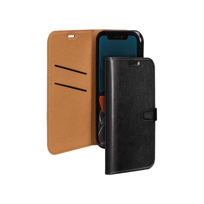Etui Folio Wallet iPhone XR Noir - Fermeture avec languette aimantée B