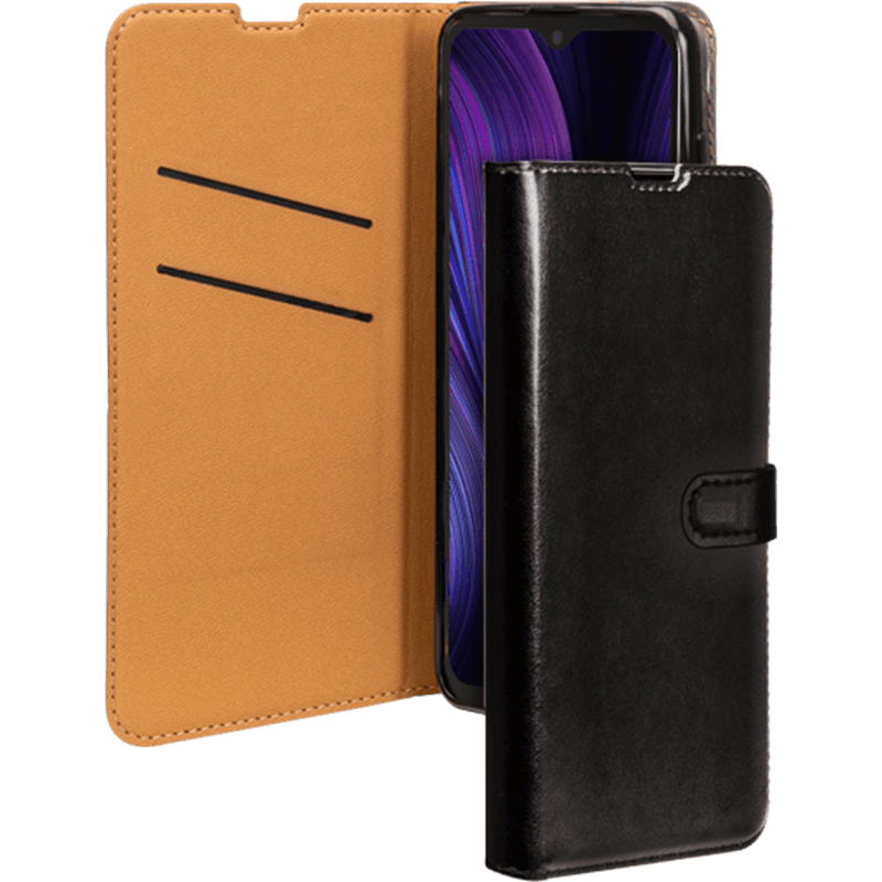 Etui Folio Wallet Xiaomi Redmi 9T Noir - Fermeture avec languette aima
