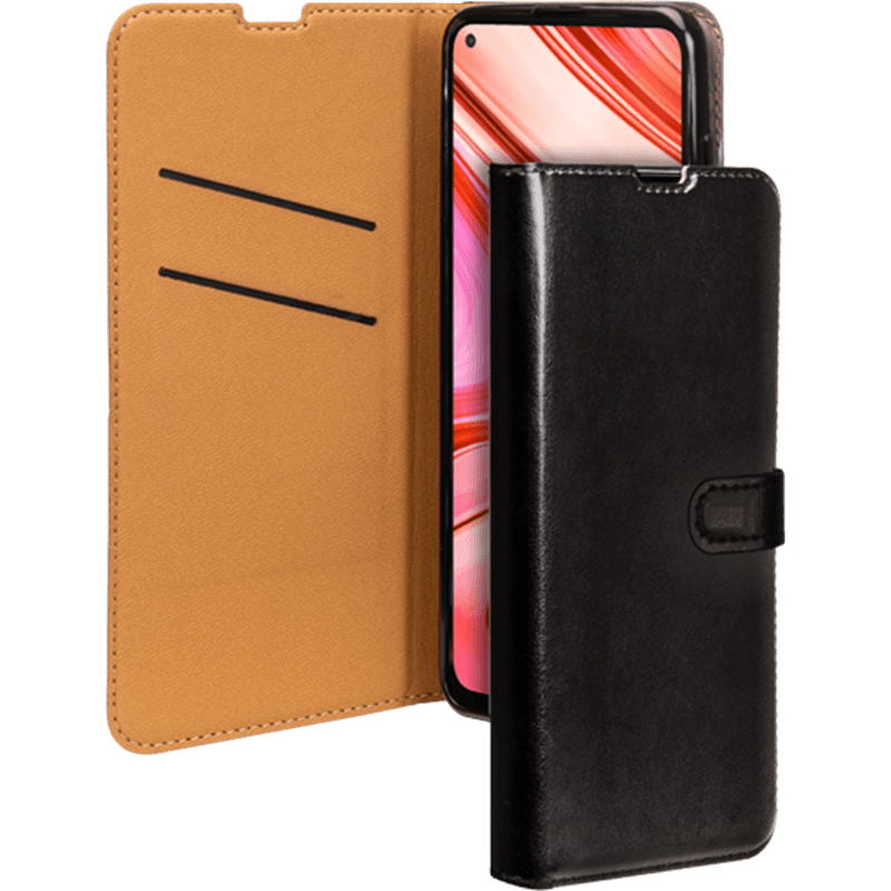 Etui Folio Wallet Xiaomi Redmi Note 9T Noir - Fermeture avec languette