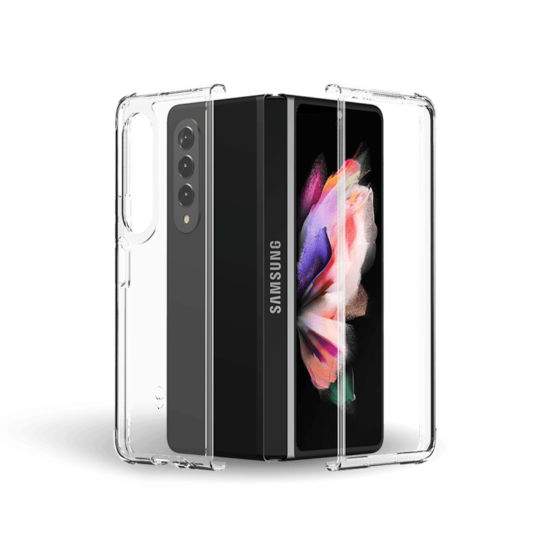 Double Coque Renforcée Samsung G Z Fold 3 DUO Transparente - Garantie