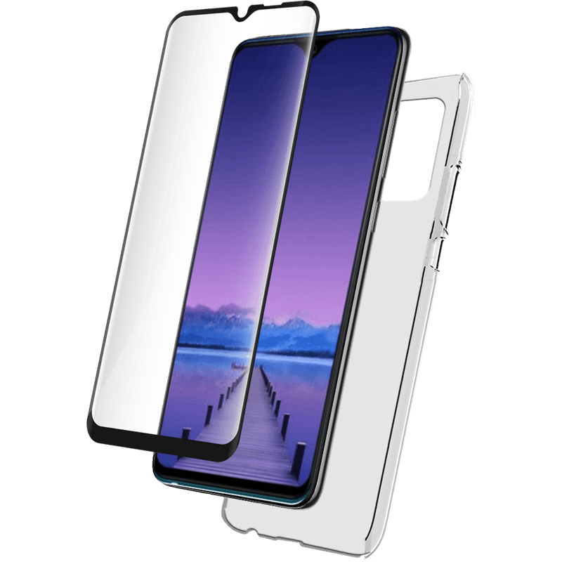 Pack Y21/ Y21s / Y33s Accessoires Coque Transparente + Verre trempé Bi