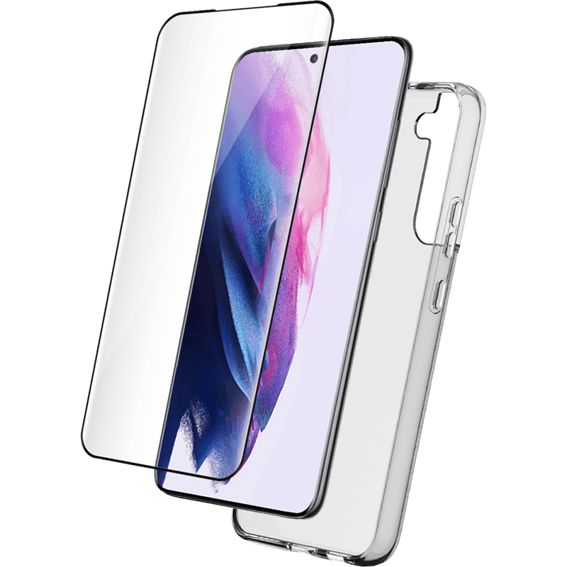 Pack G S22+ 5G Accessoires Coque Transparente + Verre trempé Bigben