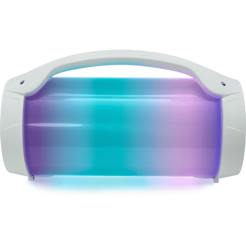 Enceinte Bluetooth® PARTY LITE avec effets lumineux avec micro Blanche