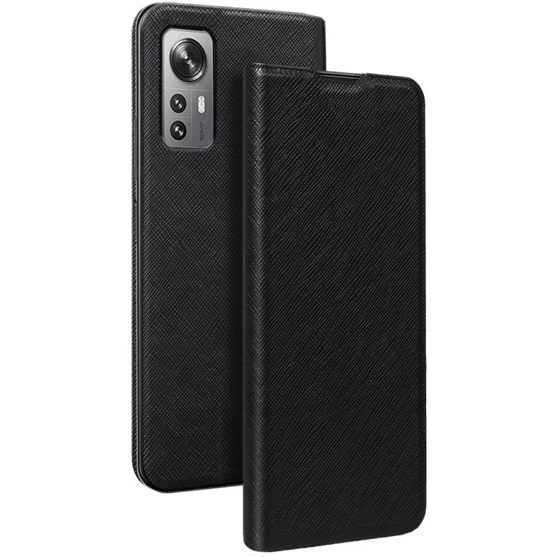 Etui Folio Xiaomi 12 Pro Noir - Porte-carte intégré Bigben