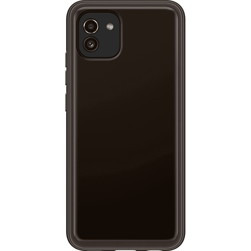 Coque Samsung G A03 souple Ultra fine Transparente Noire Samsung
