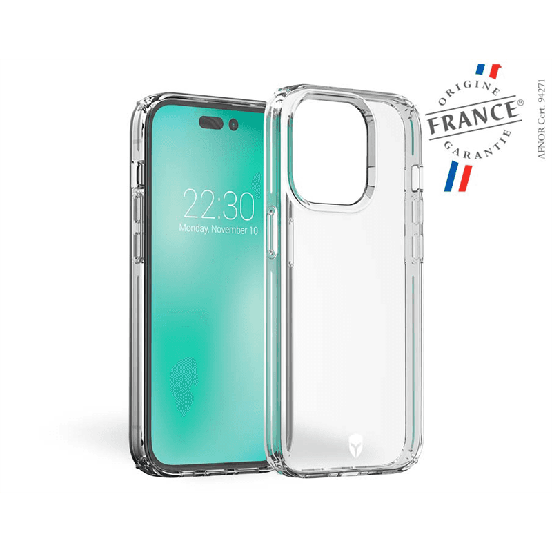 Coque Renforcée iPhone 14 Pro FEEL Origine France Garantie Transparent