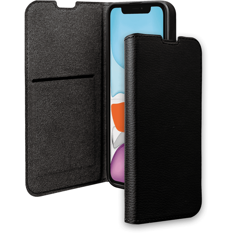 Etui Folio Wallet iPhone 11 Support vidéo Noir - 65% Plastique recyclé