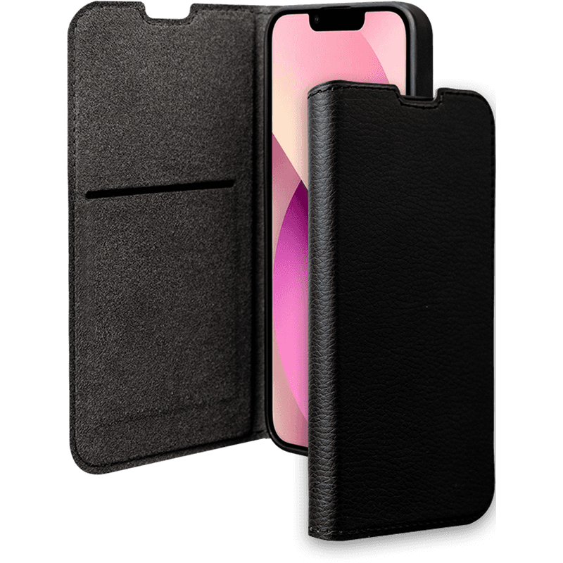 Etui Folio Wallet iPhone 13 Support vidéo Noir - 65% Plastique recyclé