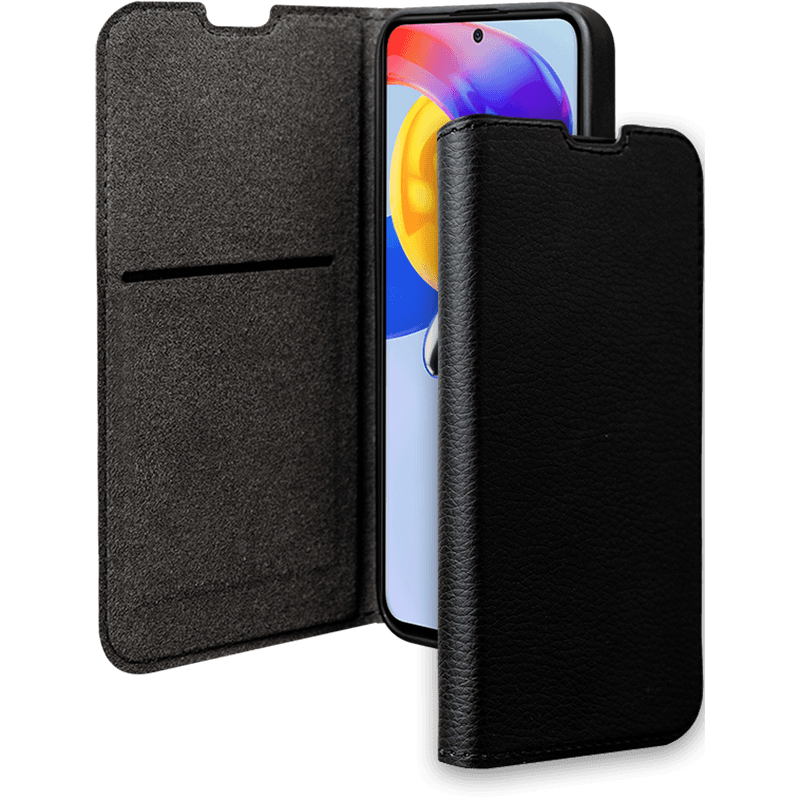 Etui Folio Wallet Xiaomi Redmi Note 11 4G / 11S 4G Support vidéo Noir