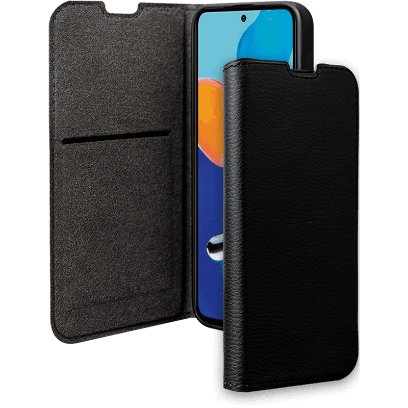 Etui Folio Wallet Xiaomi Redmi Note 11 Pro 4G/5G Support vidéo Noir