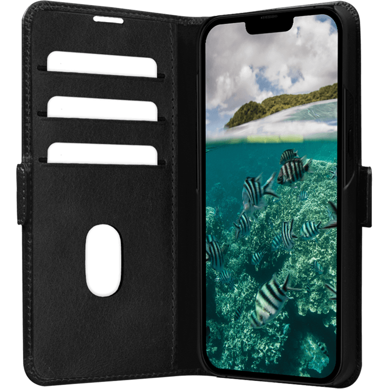 Folio iPhone 14 Plus en Cuir Copenhagen Slim Noir DBramante1928
