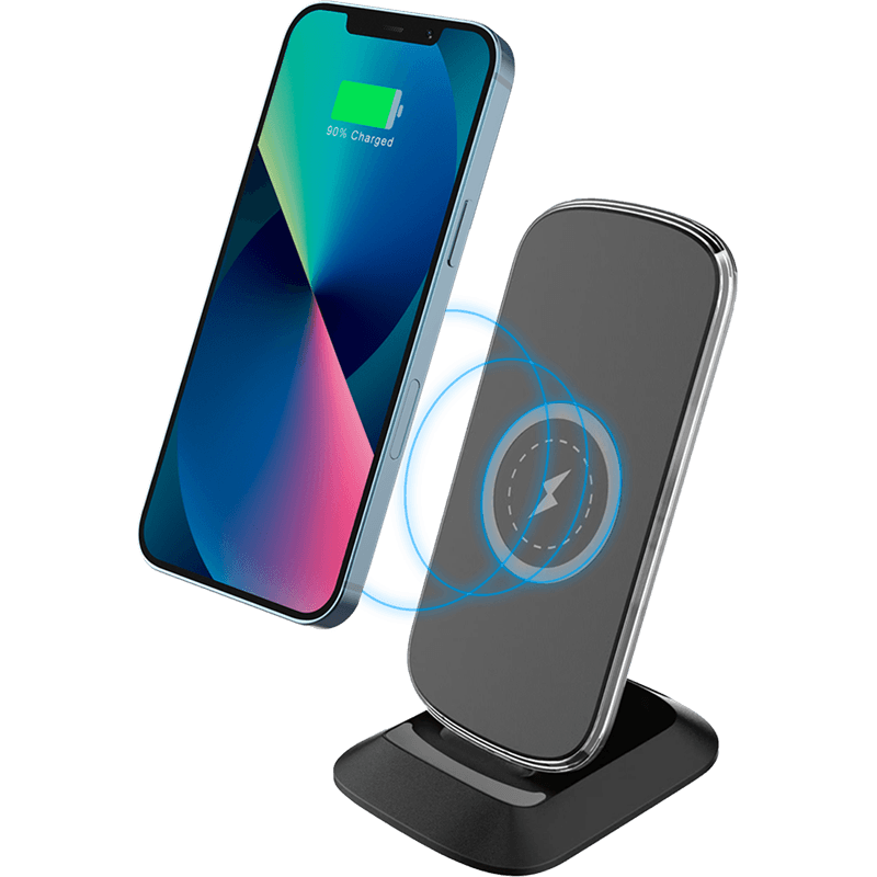 Chargeur induction FastCharge 15-7.5W Stand avec chargeur 20W Noir - 1