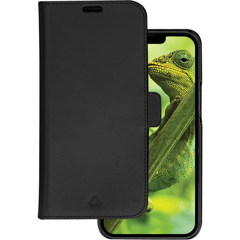 Folio 2 en 1 iPhone 14 Plus Lynge en Cuir Noir DBramante1928