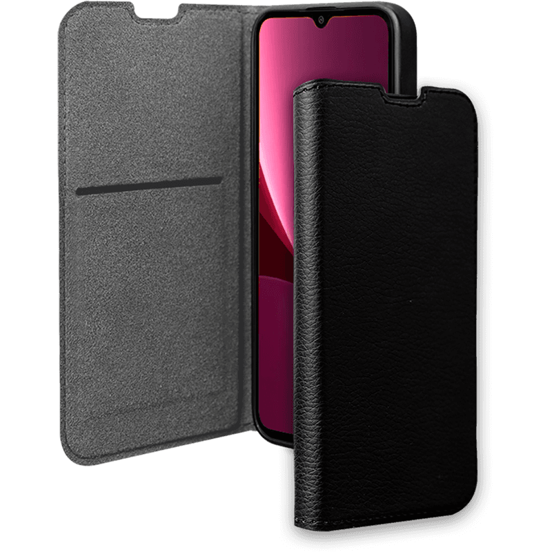 Etui Folio Wallet Xiaomi 12T / 12T Pro Support vidéo Noir - 65% Plasti