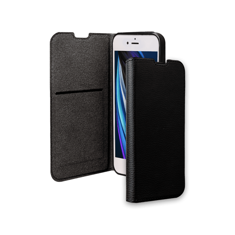 Etui Folio Wallet iPhone SE 2022/SE/8/7/6S/6 Support vidéo Noir - 65%