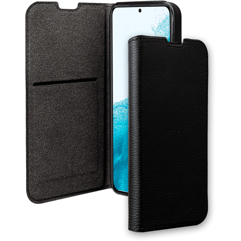 Etui Folio Wallet Samsung G S23 5G Support vidéo Noir - 65% Plastique