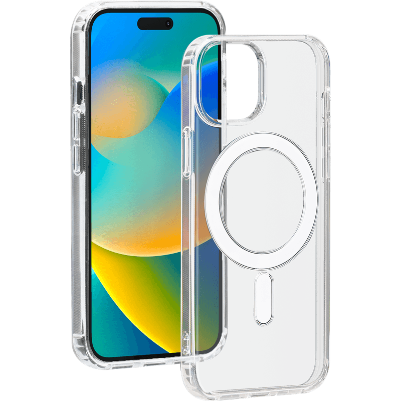Coque Compatible MagSafe Hybride Transparente pour iPhone 15 Bigben