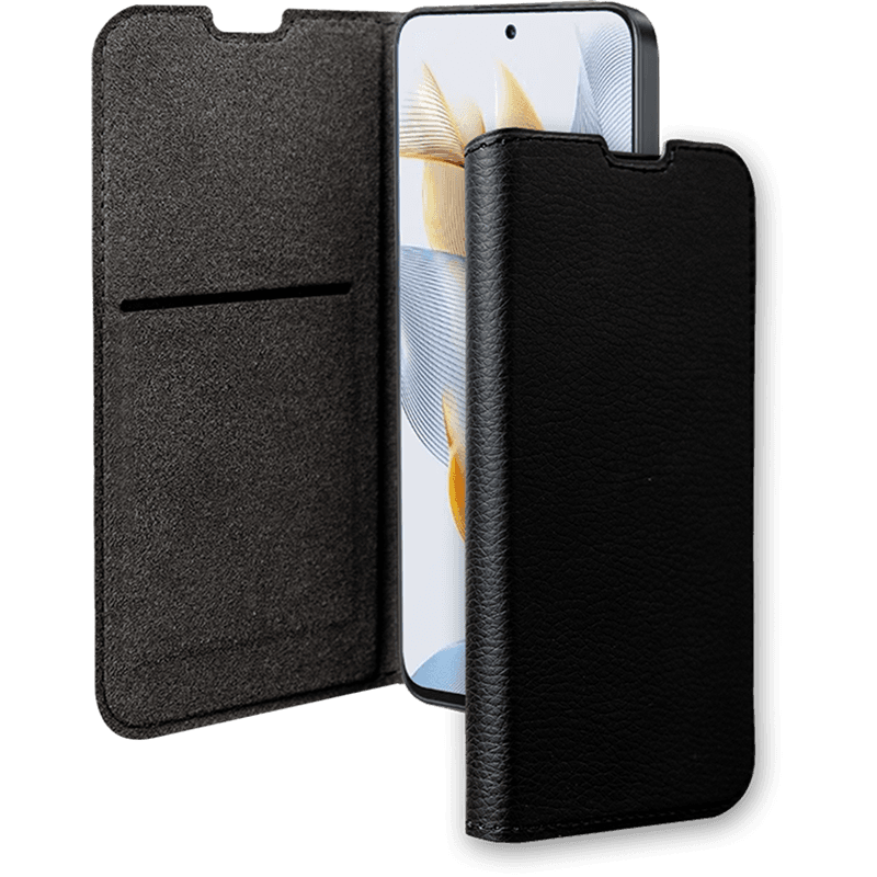 Etui Folio Wallet Honor 90 Support vidéo Noir - 65% Plastique recyclé