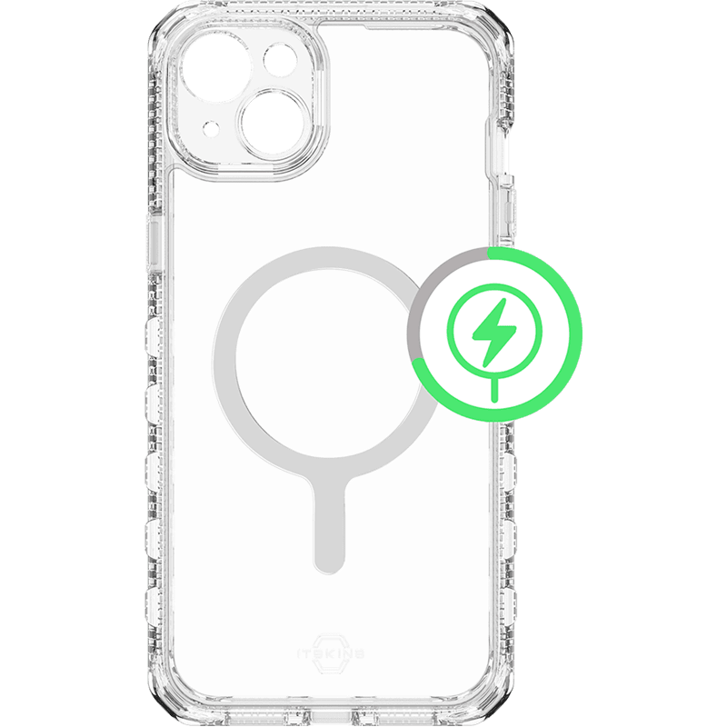 Coque Renforcée iPhone 15 Supreme R Clear MagSafe Transparente Itskins