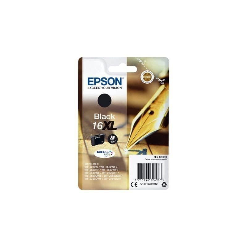EPSON Cartouche d'encre T1631 XL Noir - Stylo Plume (C13T16314012)