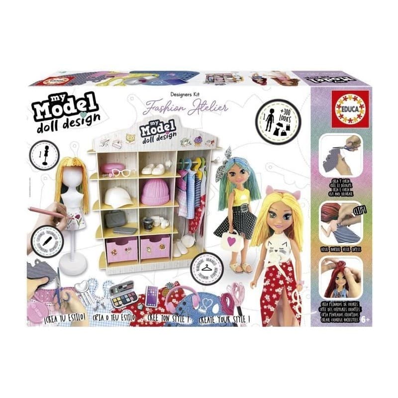 Studio de mode Educa My Model Doll Design Fashion Atelier