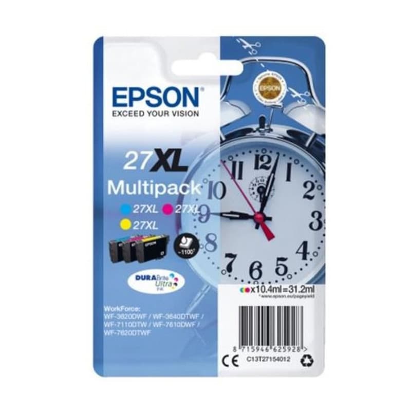 Epson Alarm clock Multipack "Réveil" 27XL - EncreDurabrite Ultra C,M,J