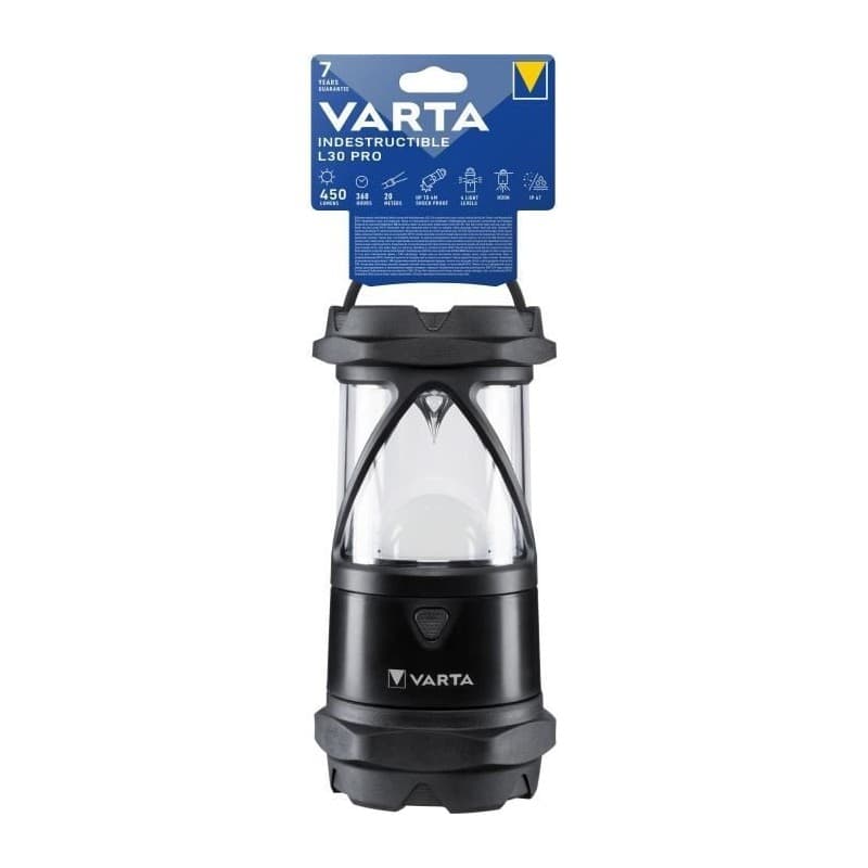 Varta INDESTRUCTIBLE L30 PRO Noir, Transparent Lampe torche LED