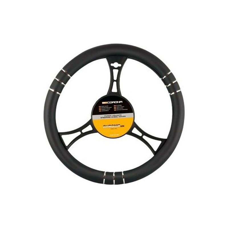 Housse pour volant BC Corona FVO10136 Chromeline Noir (Ø 36 - 38 cm)